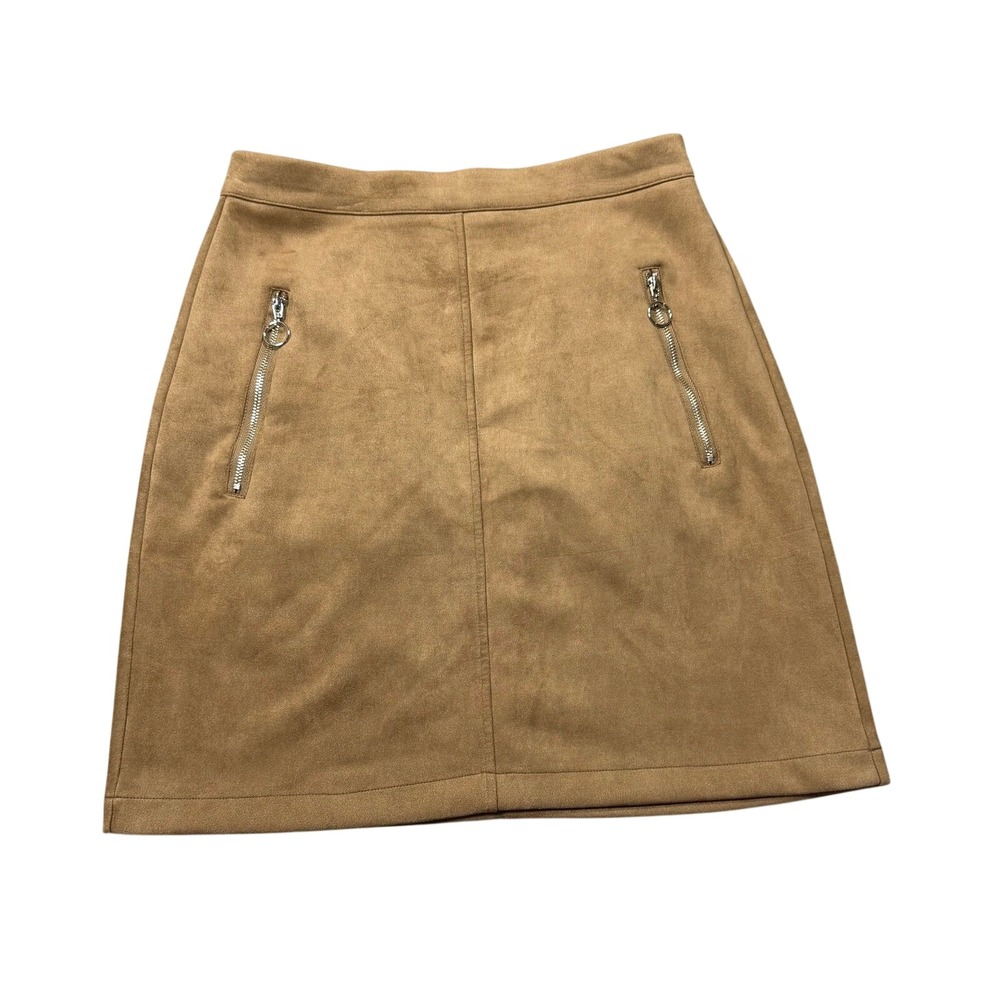 Women's S Mini Skirt Faux Suede Western Boho Retro Indie Streetwear Festival